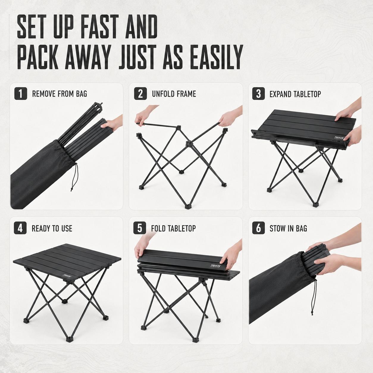 Nordspur | Campero Lightweight Folding Outdoor Camping Table