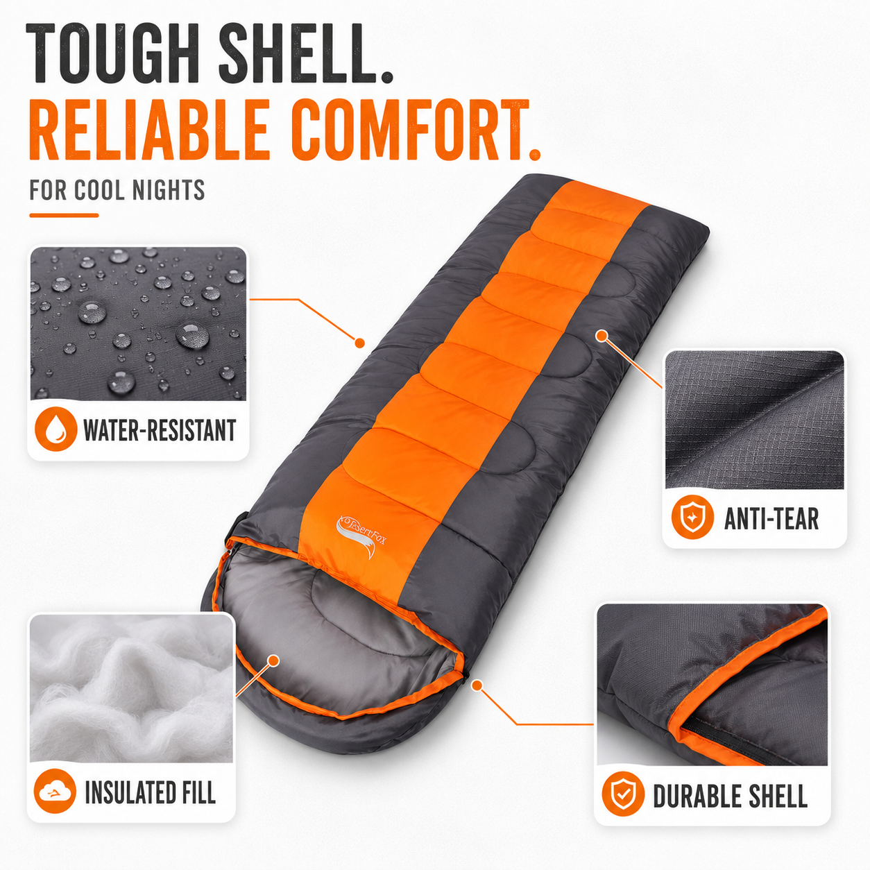 Nordspur | Camporia Envelope Style Sleeping Bag