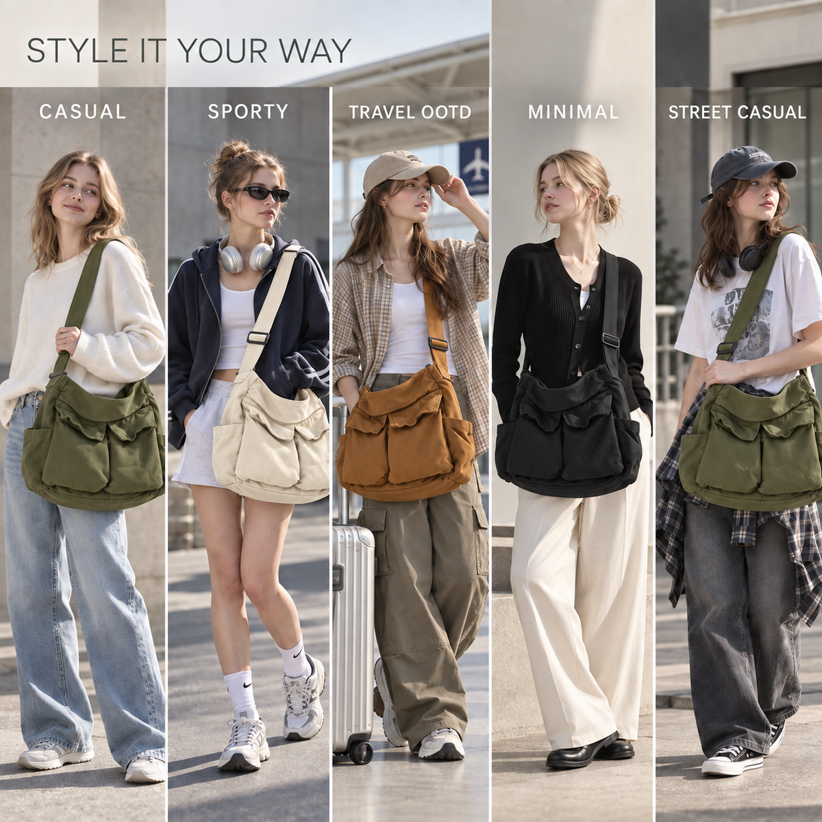 Nordspur | Canvas Shoulder Satchel Bag
