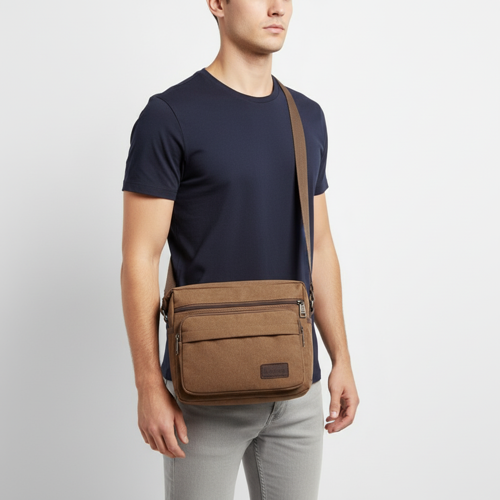 Nordspur | Canvas Crossbody Messenger Bag