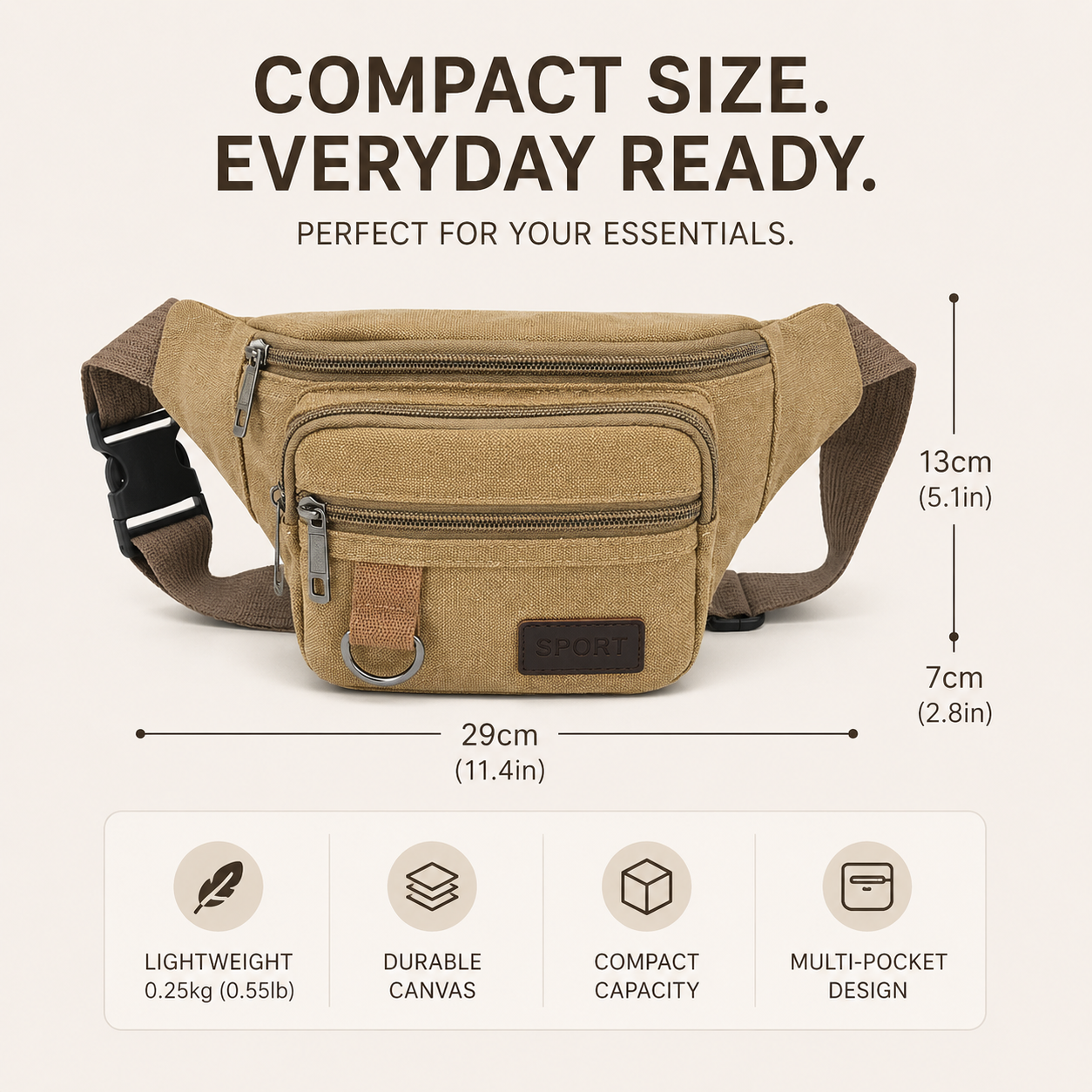 Nordspur | Canvasoro Thick Canvas Waist Pack