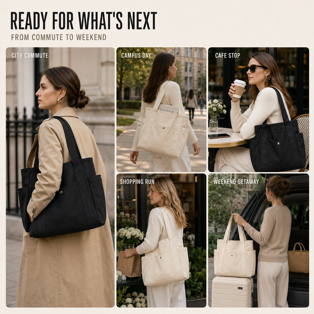 Nordspur | Canvorry Large Capacity Structured Tote Bag