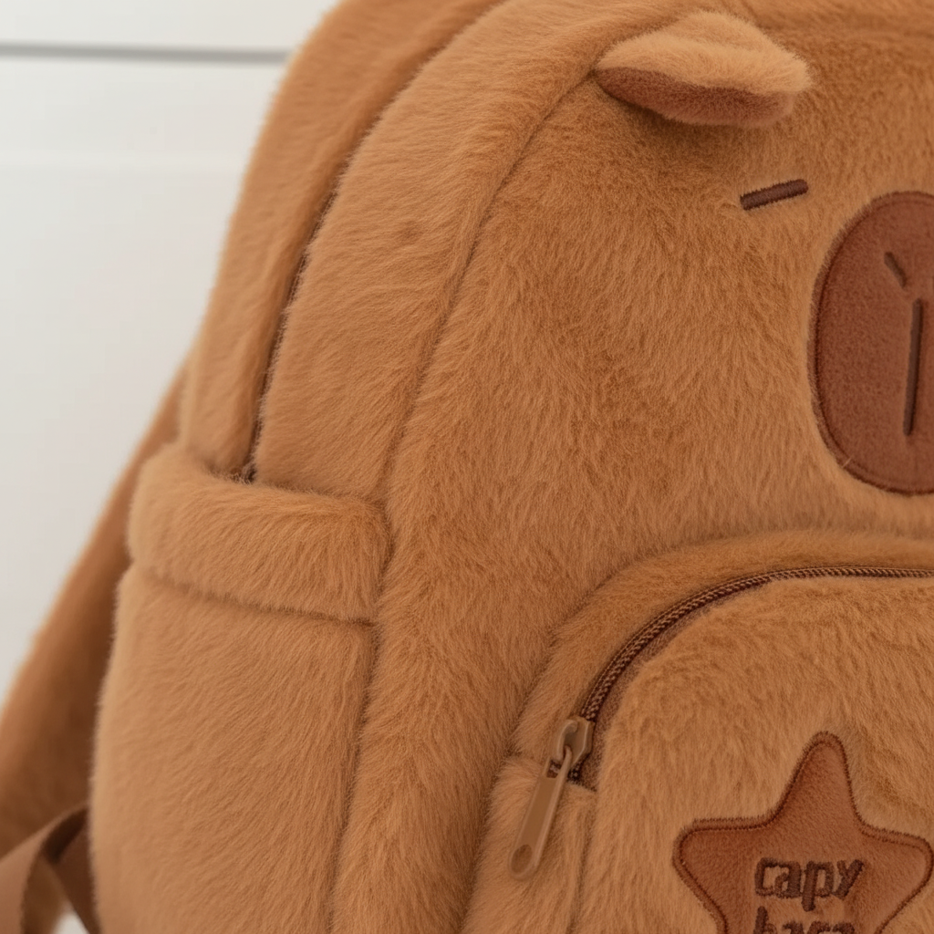 Nordspur | Capyraffy Faux Fur Plush Backpack