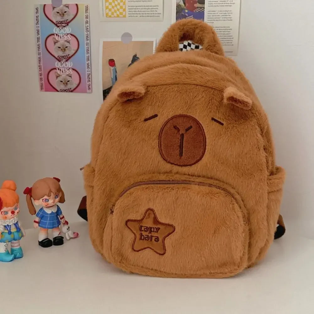 Nordspur | Capyraffy Faux Fur Plush Backpack