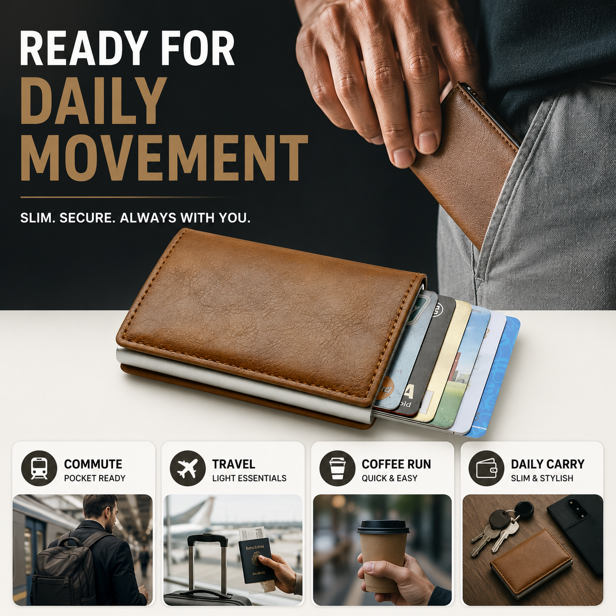 Nordspur | CardLuxe Minimalist Card Holder Wallet
