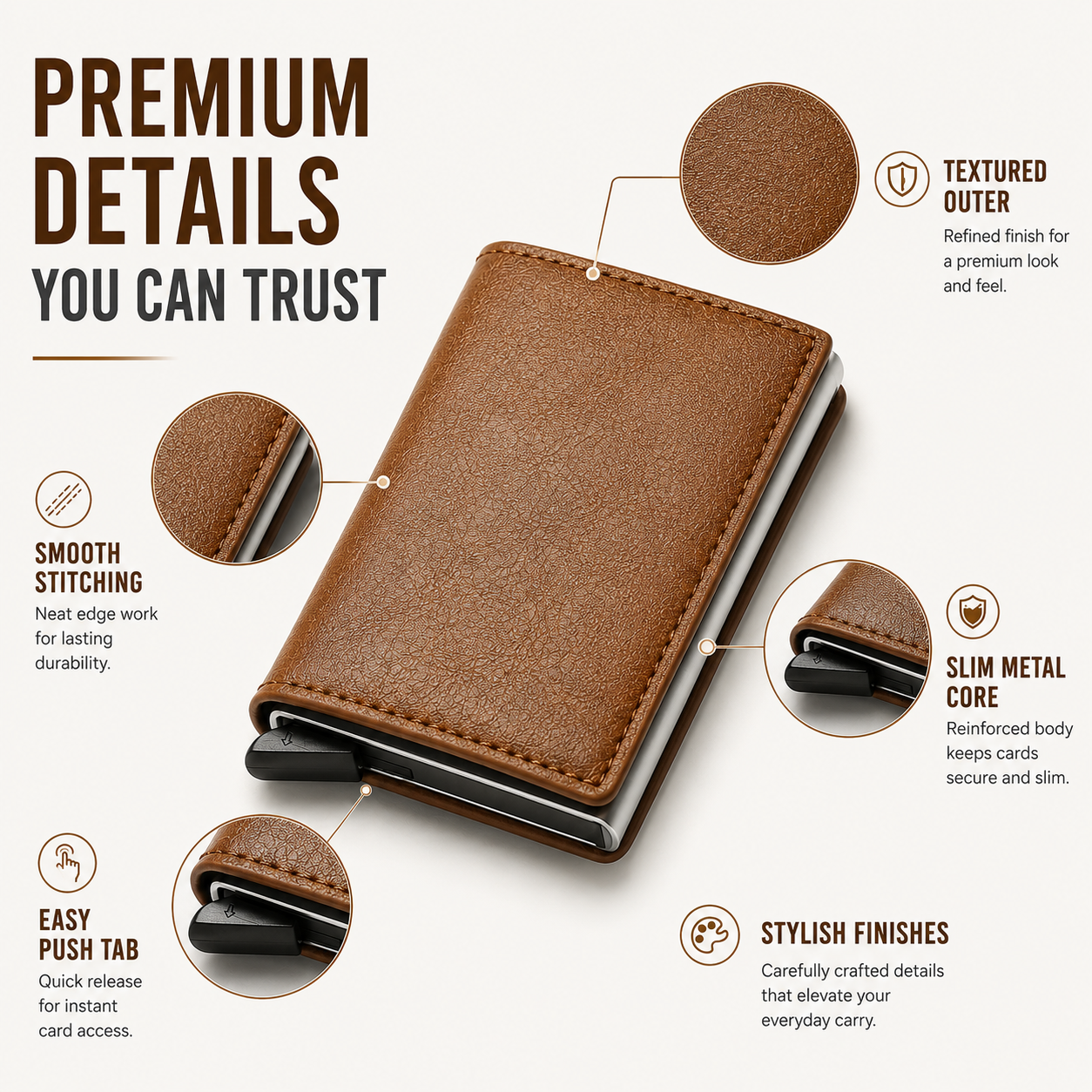 Nordspur | CardLuxe Minimalist Card Holder Wallet