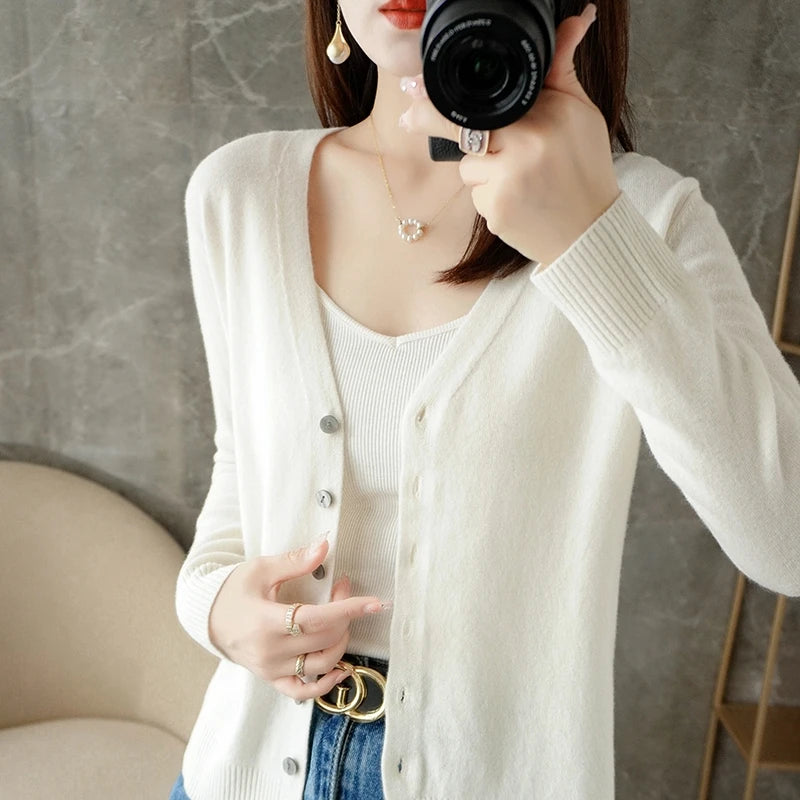 Nordspur | Cardea V-Neck Button Cardigan