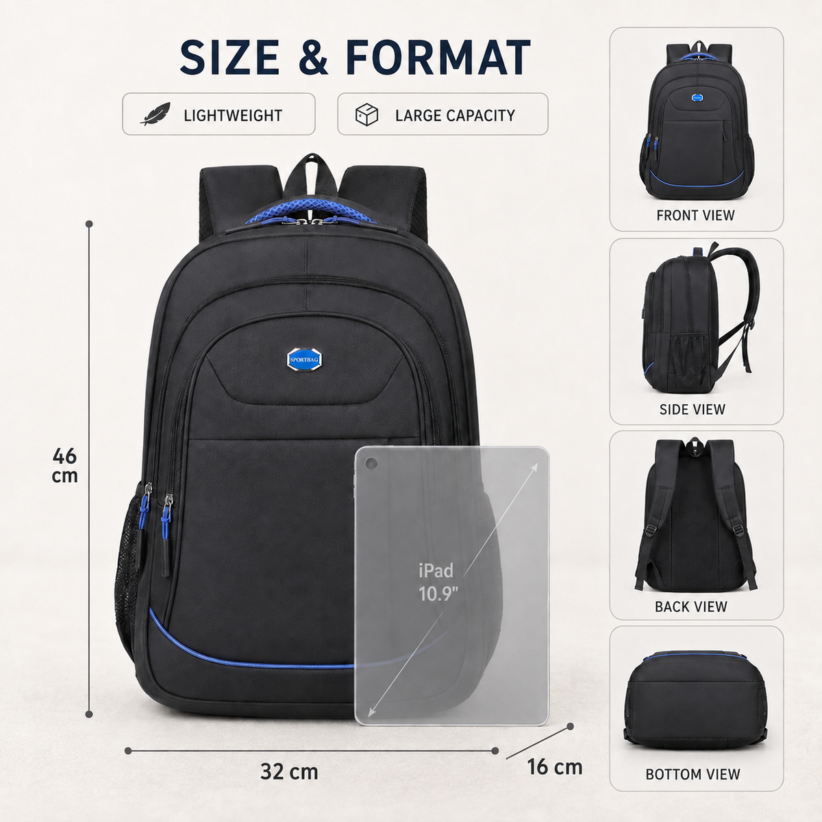 Nordspur | Carryal Large Capacity Multi-Compartment Backpack
