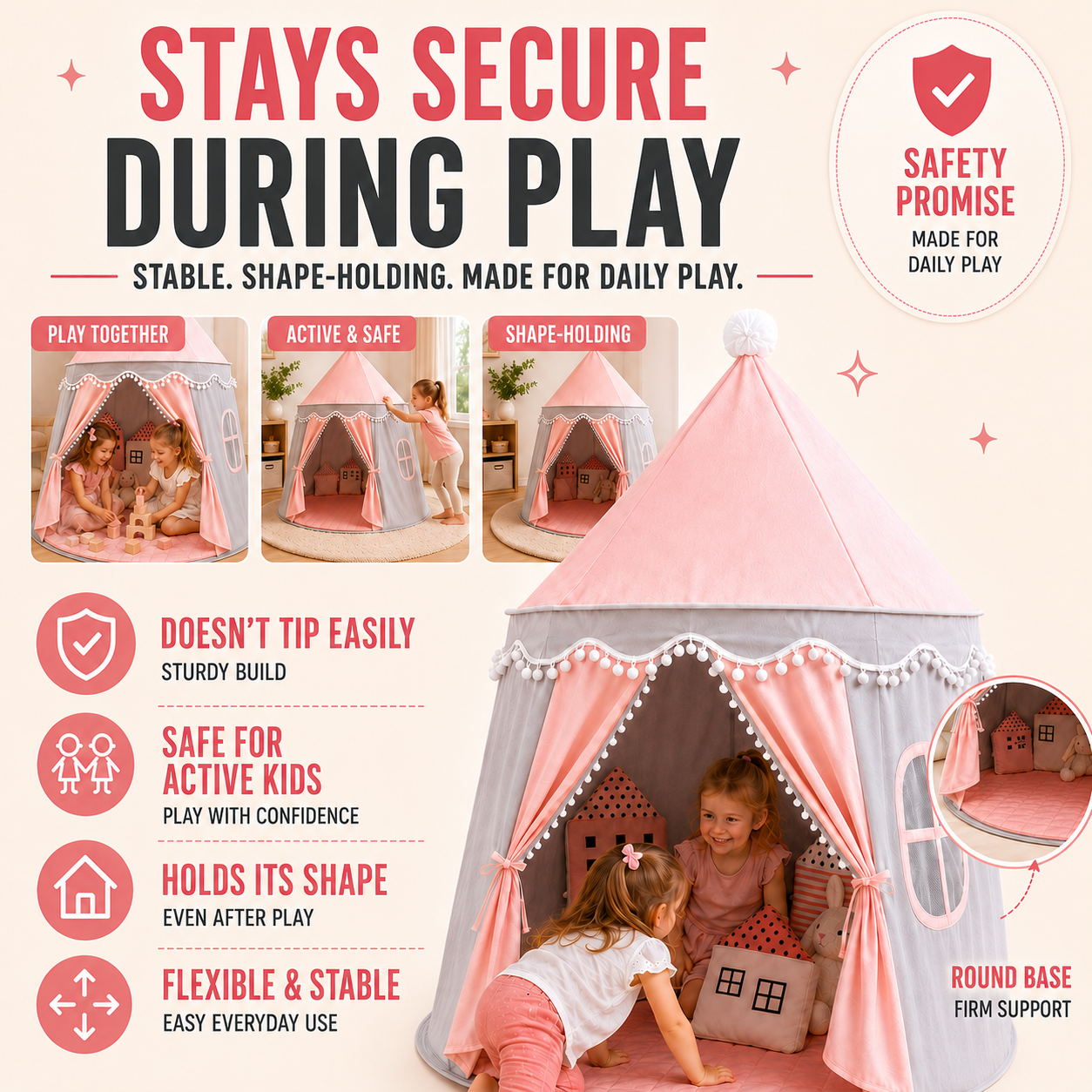 Nordspur | CastleNook Foldable Children Play Tent