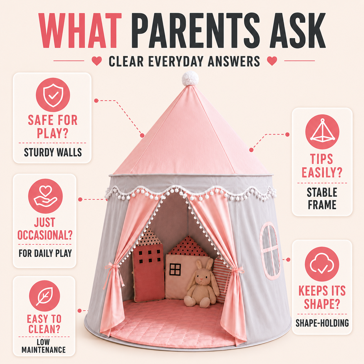 Nordspur | CastleNook Foldable Children Play Tent