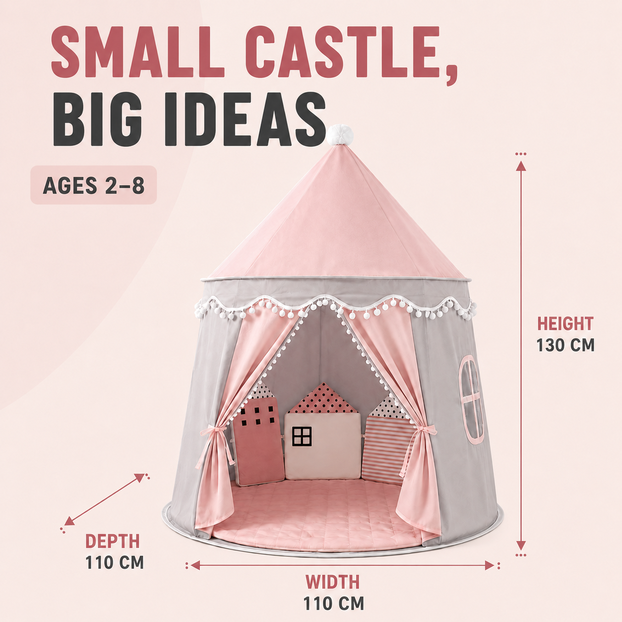 Nordspur | CastleNook Foldable Children Play Tent