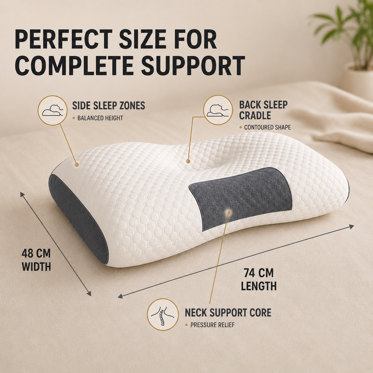 Nordspur | CerviCloud Orthopedic Contour Neck Pillow