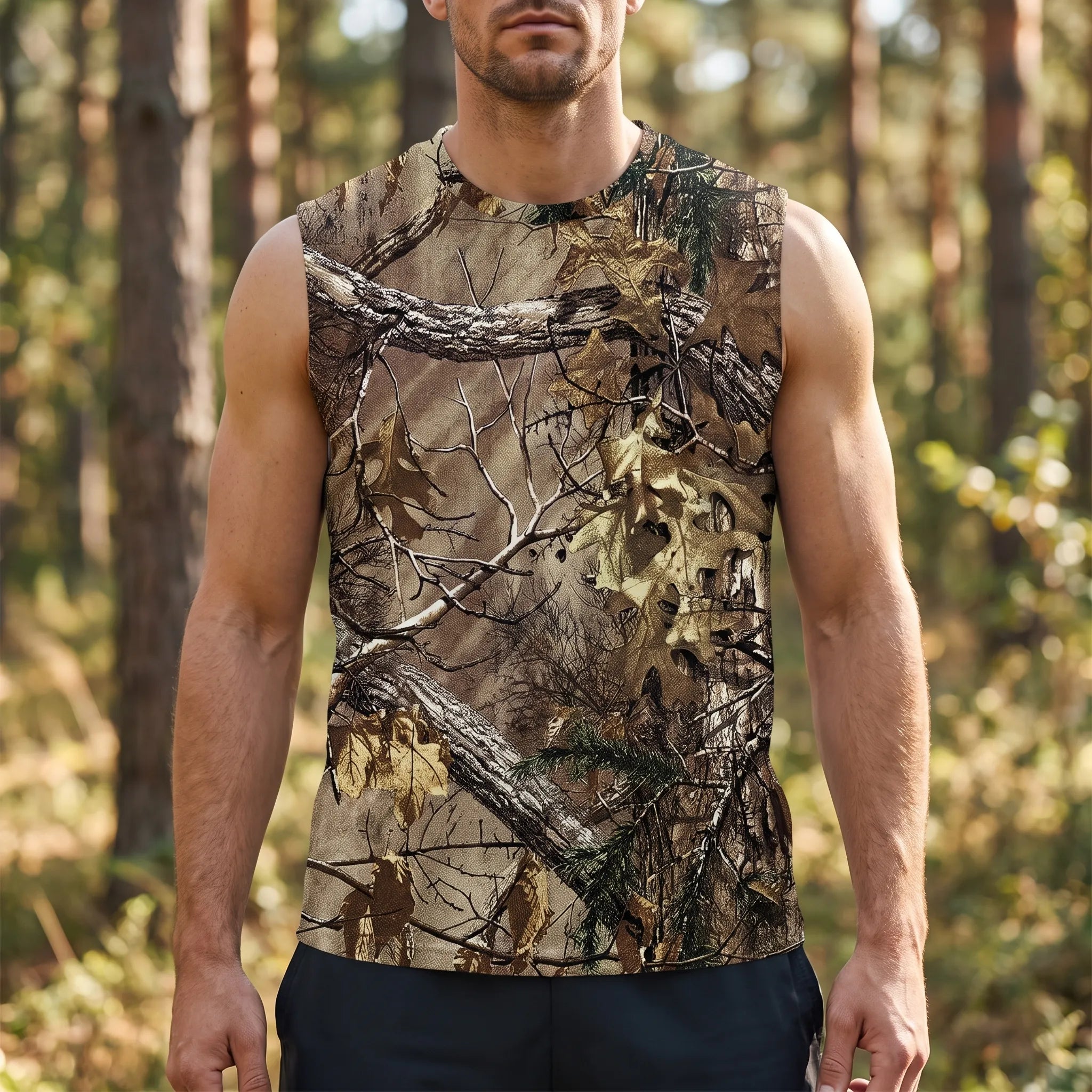 Nordspur | Cervora Sleeveless Animal Print Sports Top