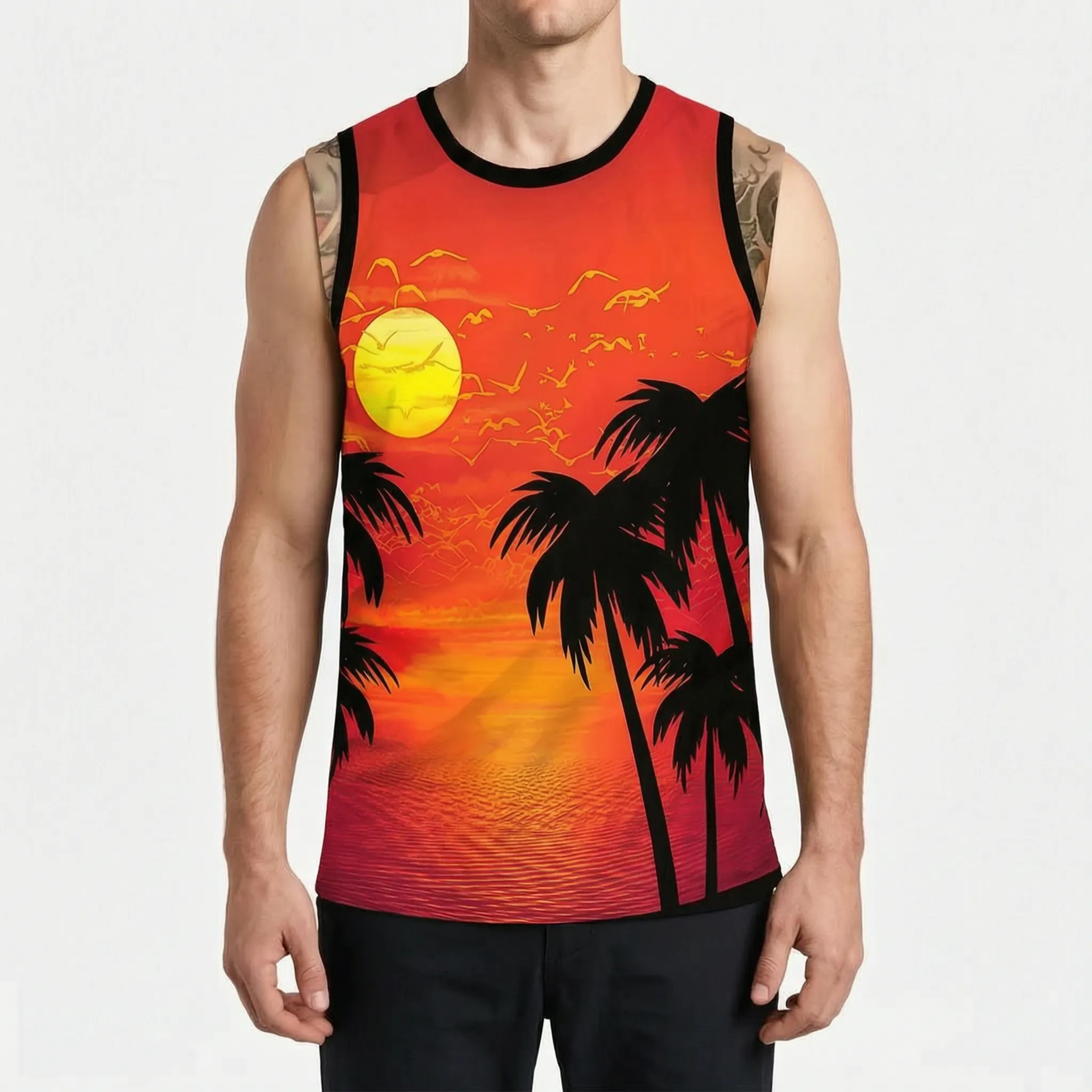 Nordspur | Cervora Sleeveless Animal Print Sports Top