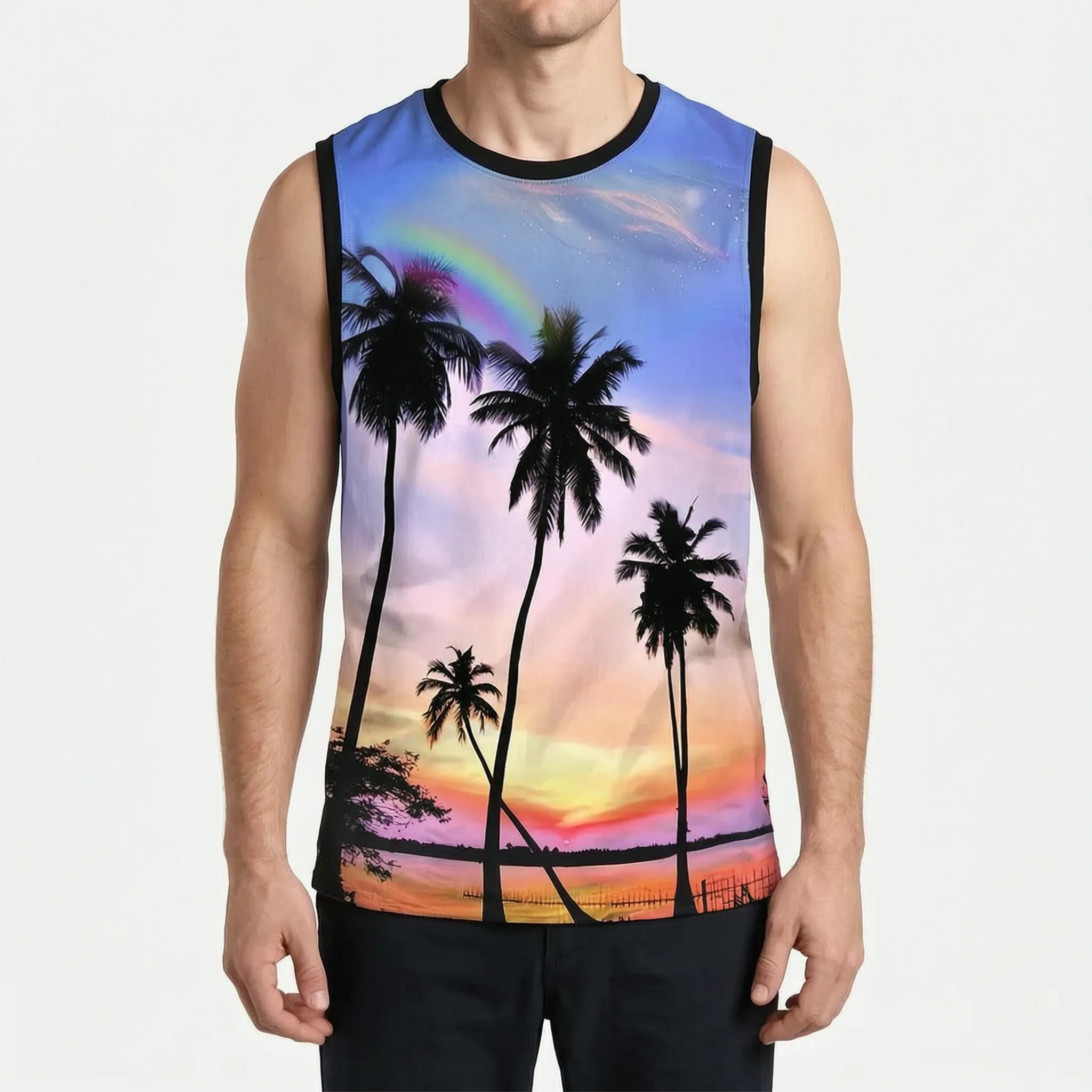 Nordspur | Cervora Sleeveless Animal Print Sports Top