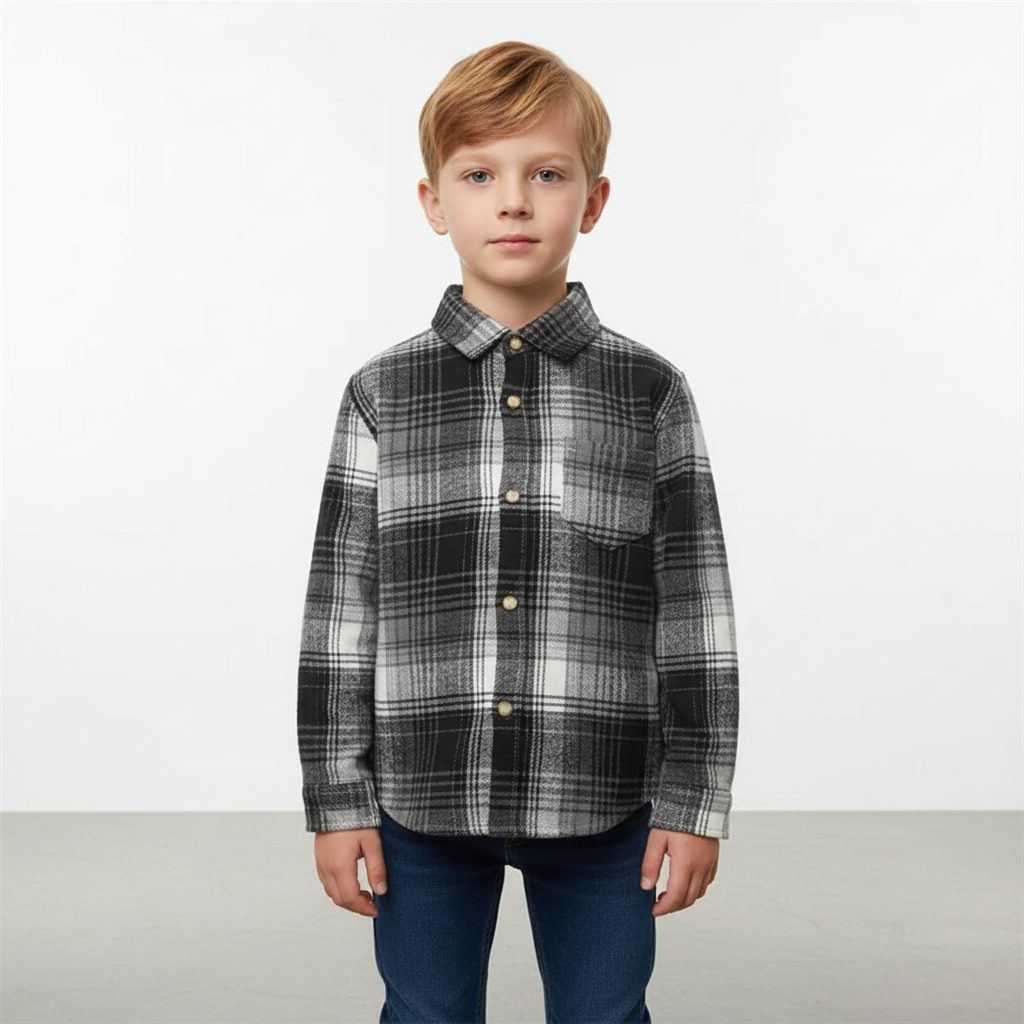 Nordspur | Children Long Sleeve Flannel Shirt