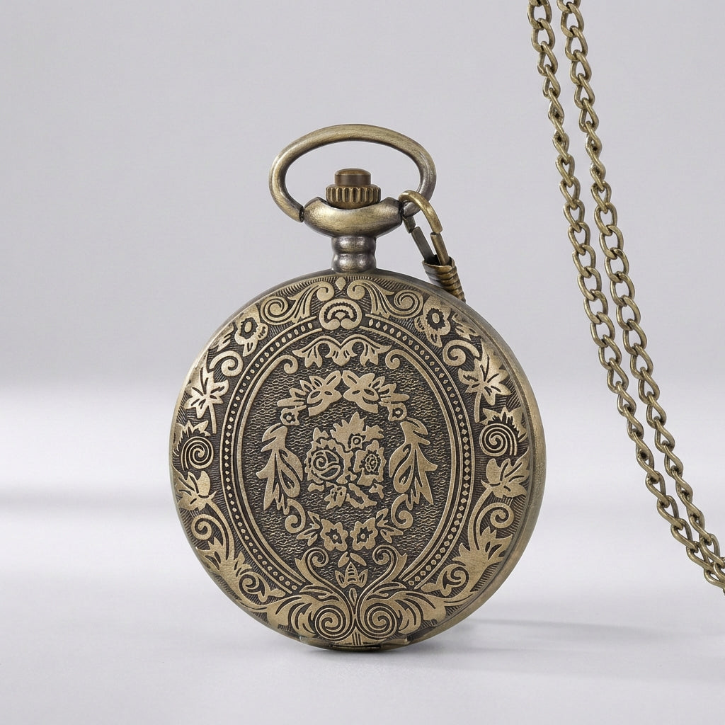 Nordspur | Chronavault Retro Carved Flip Pocket Watch