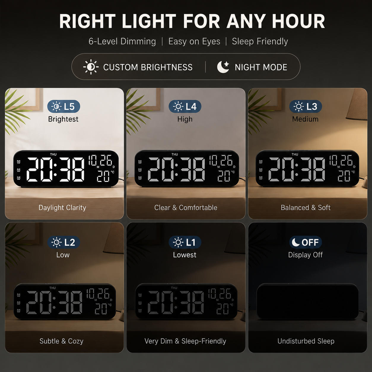 Nordspur | Chronivy Digital LED Tabletop Clock