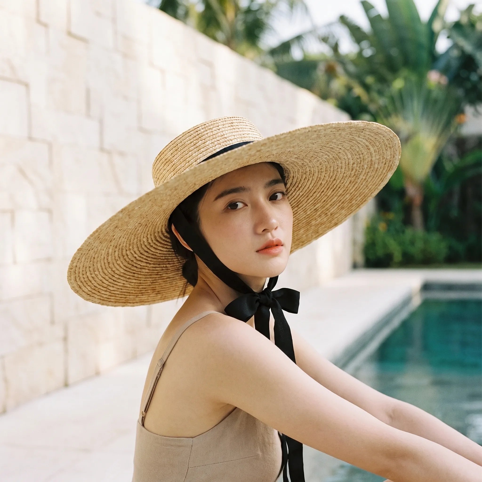 Nordspur | Cielena Wide Flat Top Woven Summer Hat