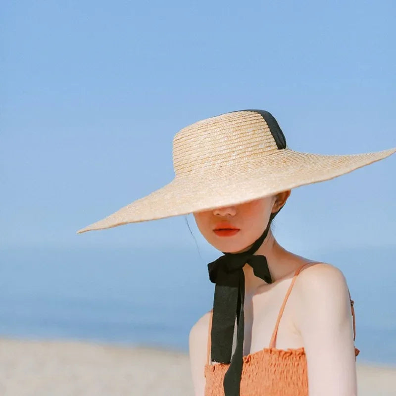 Nordspur | Cielena Wide Flat Top Woven Summer Hat
