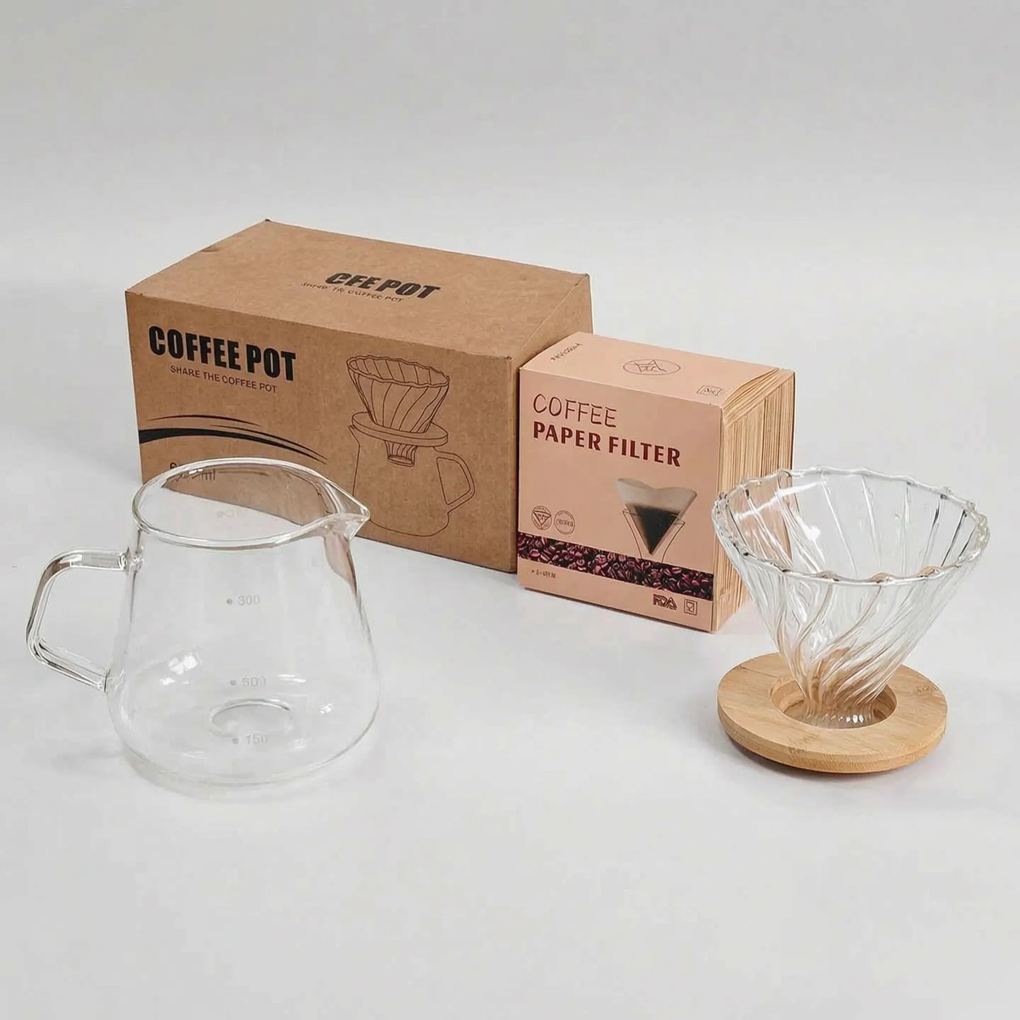 Nordspur | Claripour Ribbed Manual Pour Over Coffee Maker