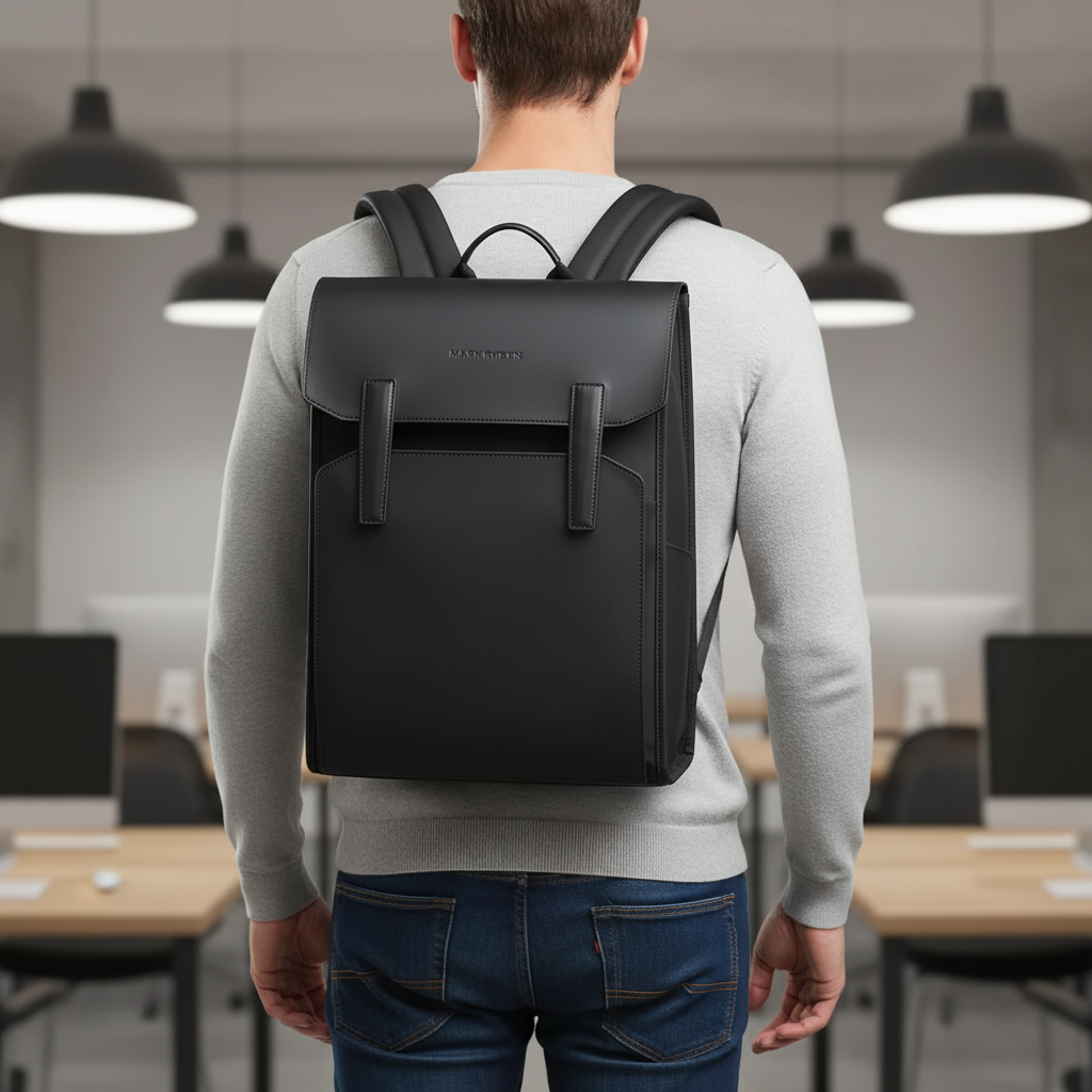 Nordspur | Classic Structured Leather Backpack