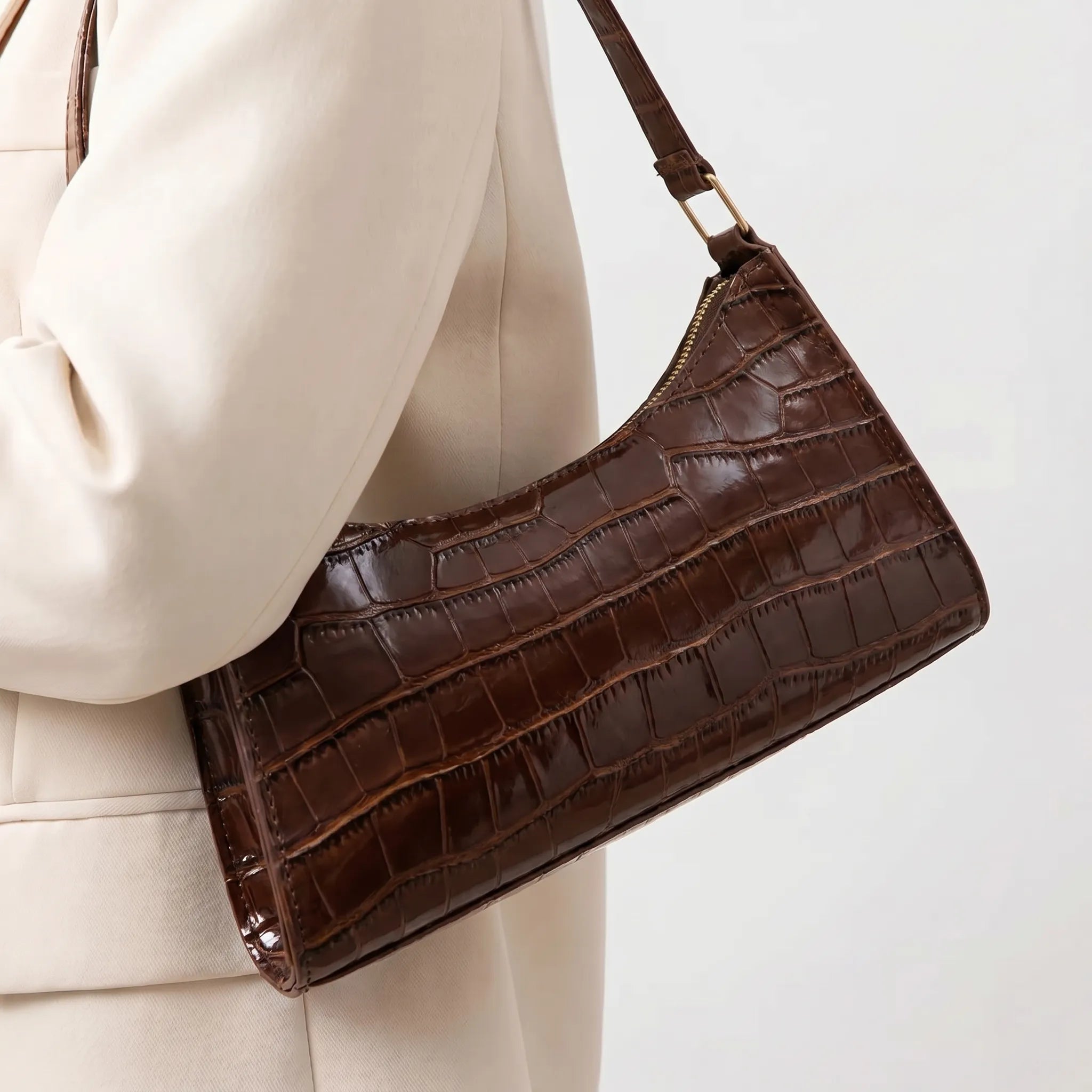 Nordspur | Claviette Retro Baguette-Style Shoulder Bag