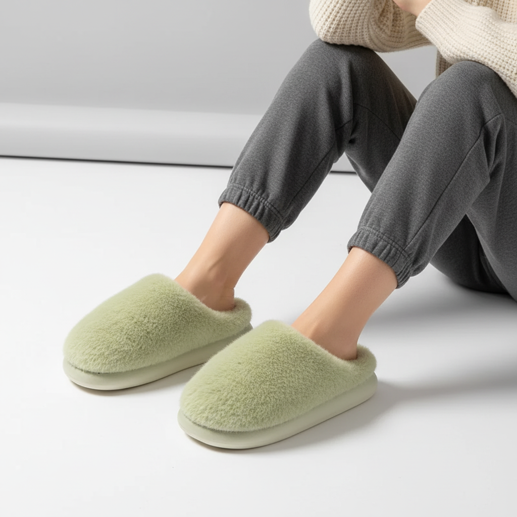 Nordspur | Closed Toe Faux Fur Slipper