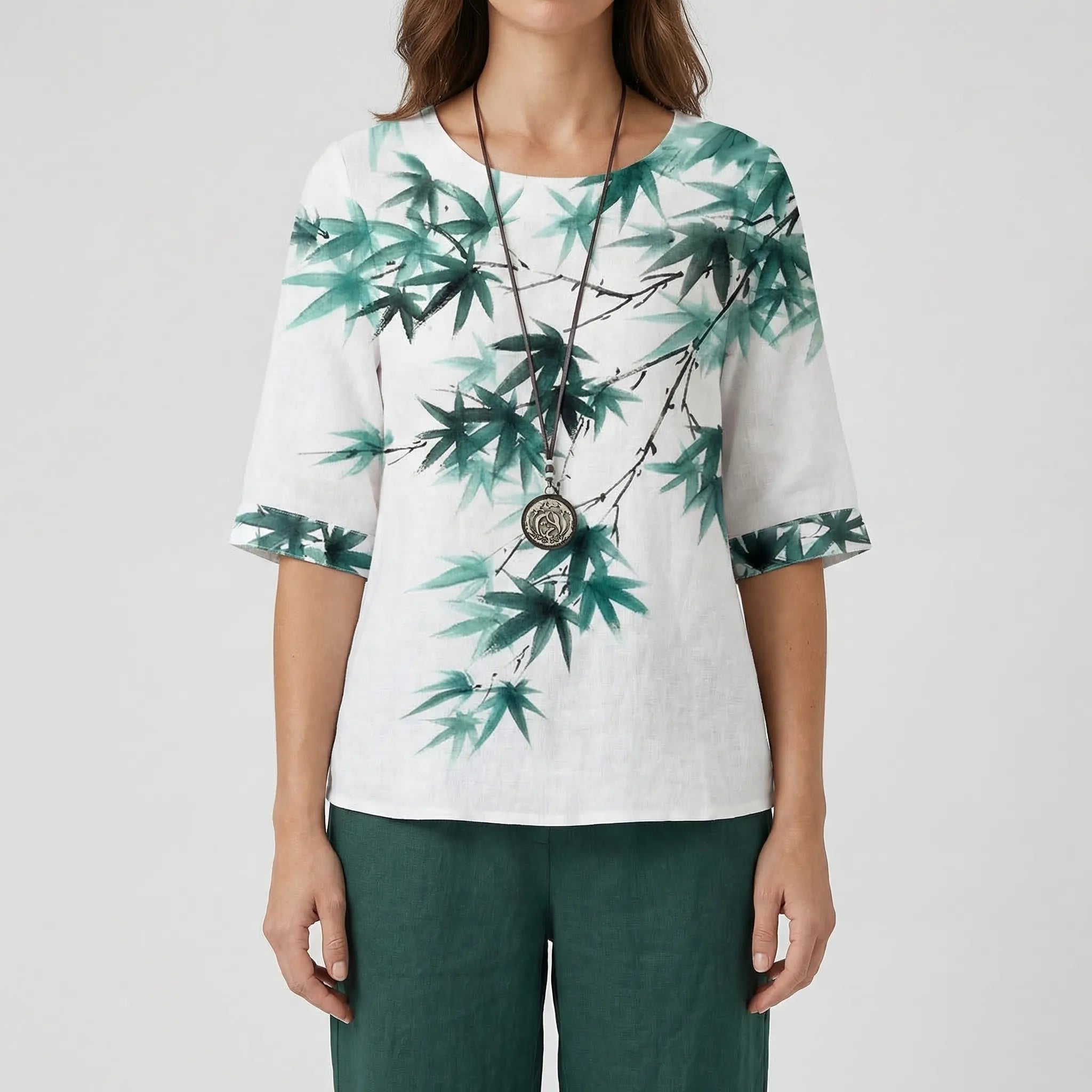 Nordspur | Cloverlyn Printed Short-Sleeve Top And Trouser Set