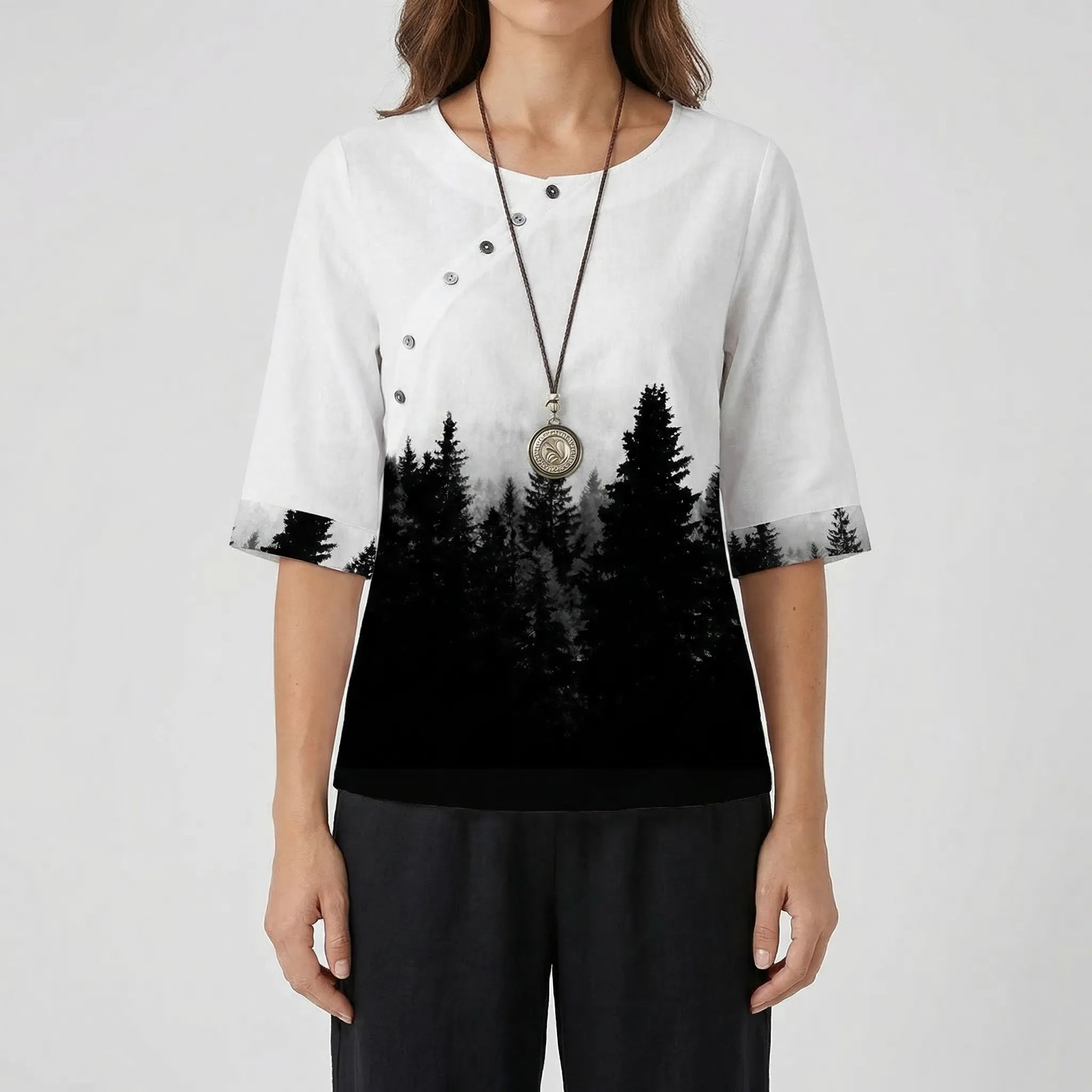 Nordspur | Cloverlyn Printed Short-Sleeve Top And Trouser Set