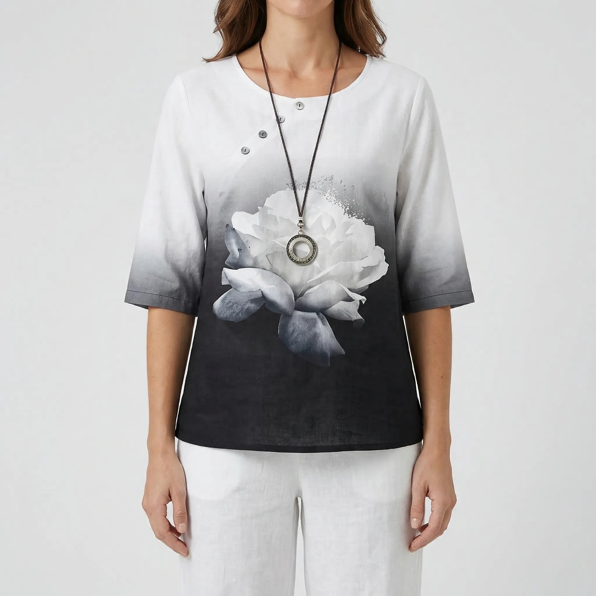 Nordspur | Cloverlyn Printed Short-Sleeve Top And Trouser Set
