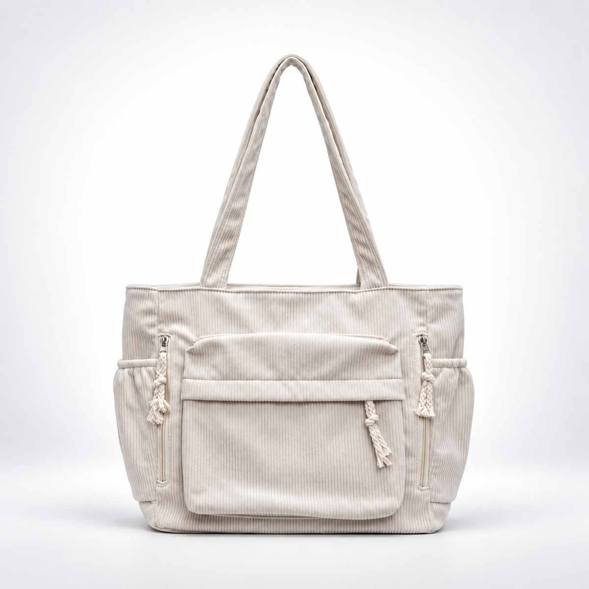 Nordspur | Cordura Multi-Pocket Corduroy Shoulder Tote