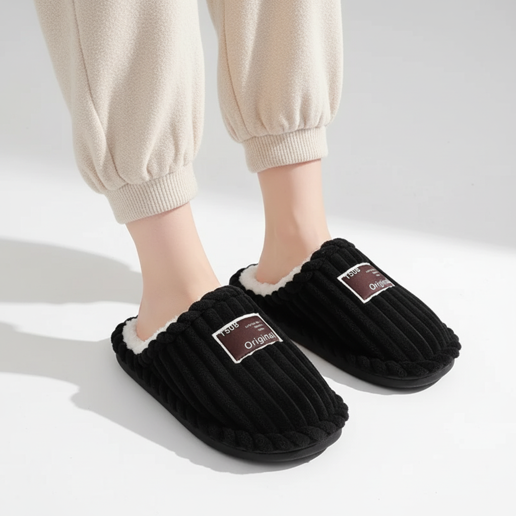 Nordspur | Corduroy Plush Indoor Slippers