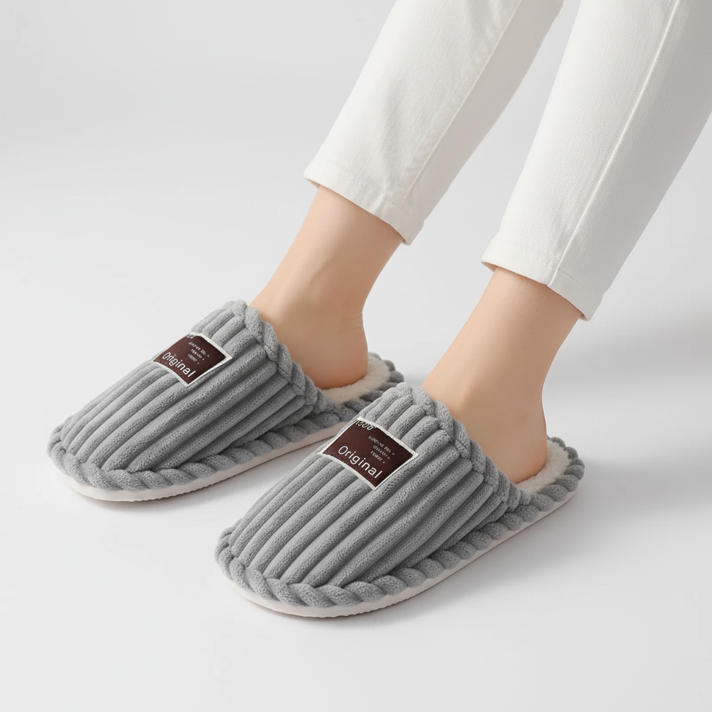Nordspur | Corduroy Plush Indoor Slippers