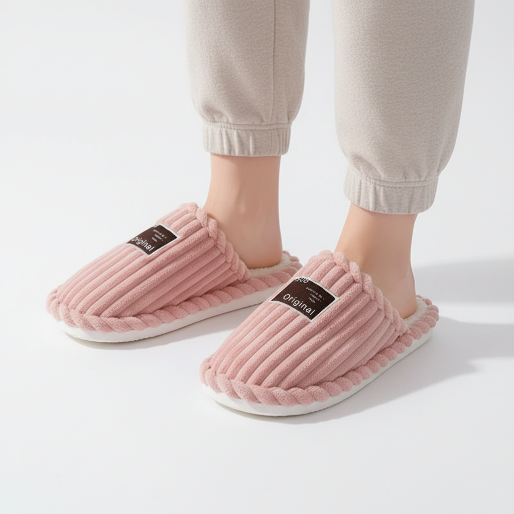 Nordspur | Corduroy Plush Indoor Slippers