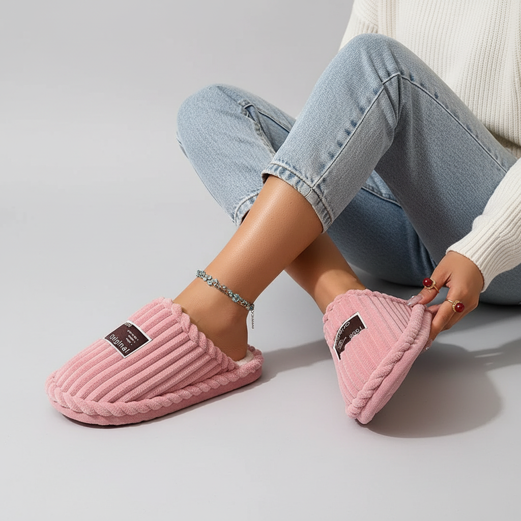 Nordspur | Corduroy Plush Indoor Slippers