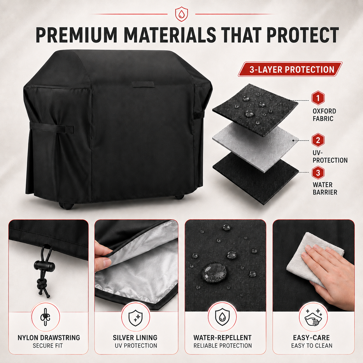 Nordspur | Covara Heavy-Duty Barbecue Grill Cover