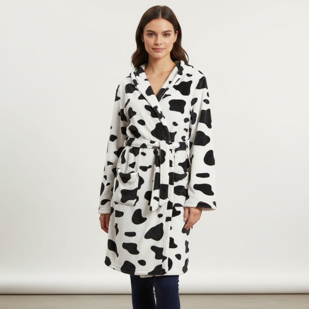 Nordspur | CozyMoozy Knee Length Robe With Belt