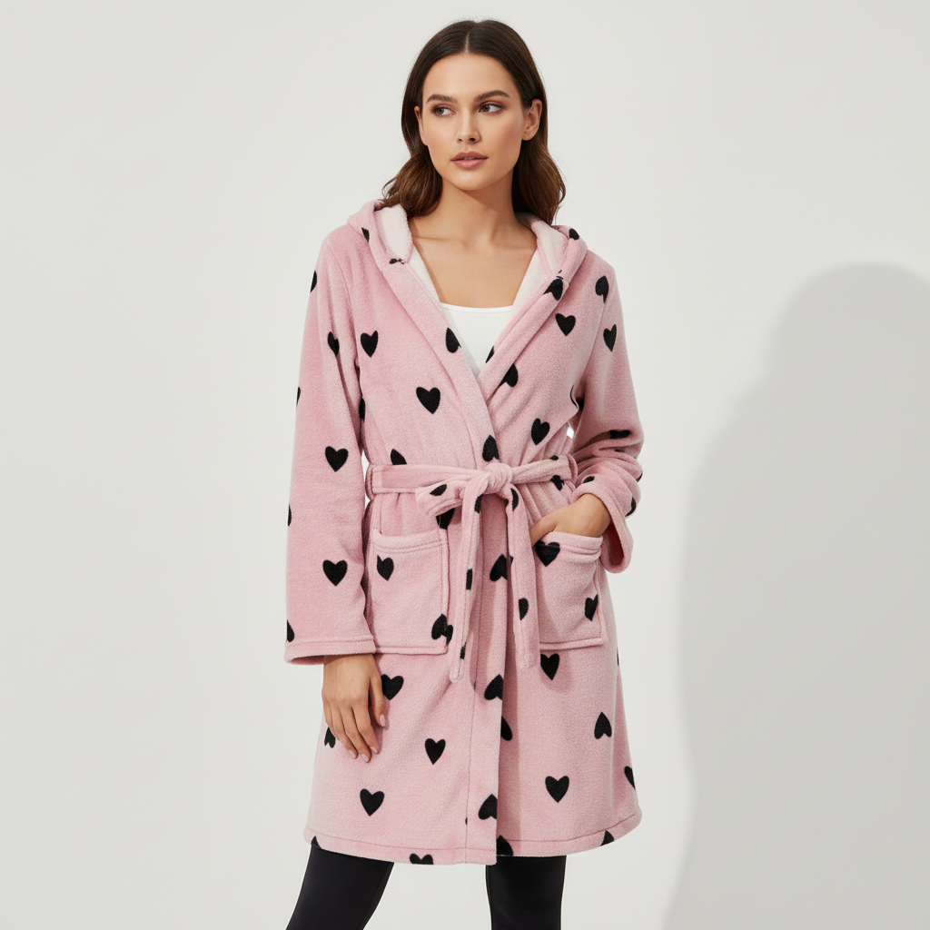 Nordspur | CozyMoozy Knee Length Robe With Belt