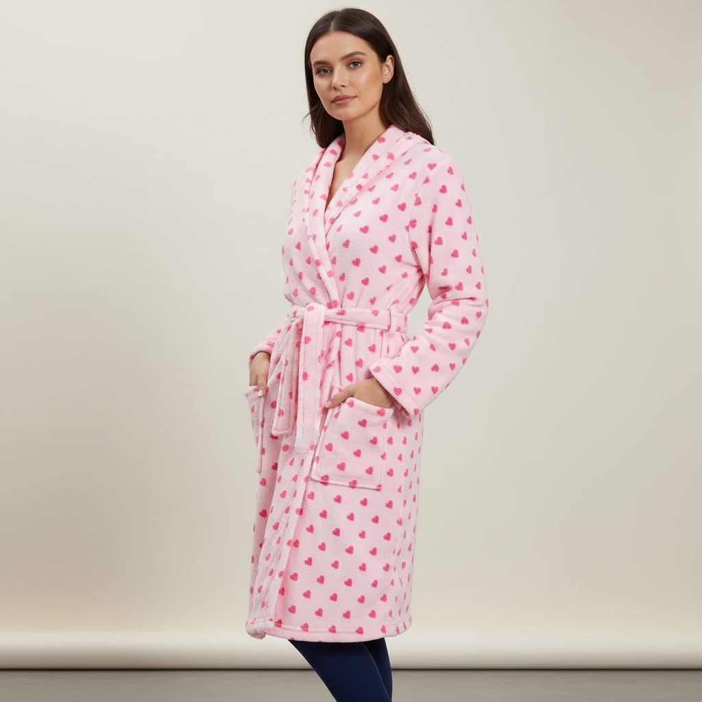 Nordspur | CozyMoozy Knee Length Robe With Belt
