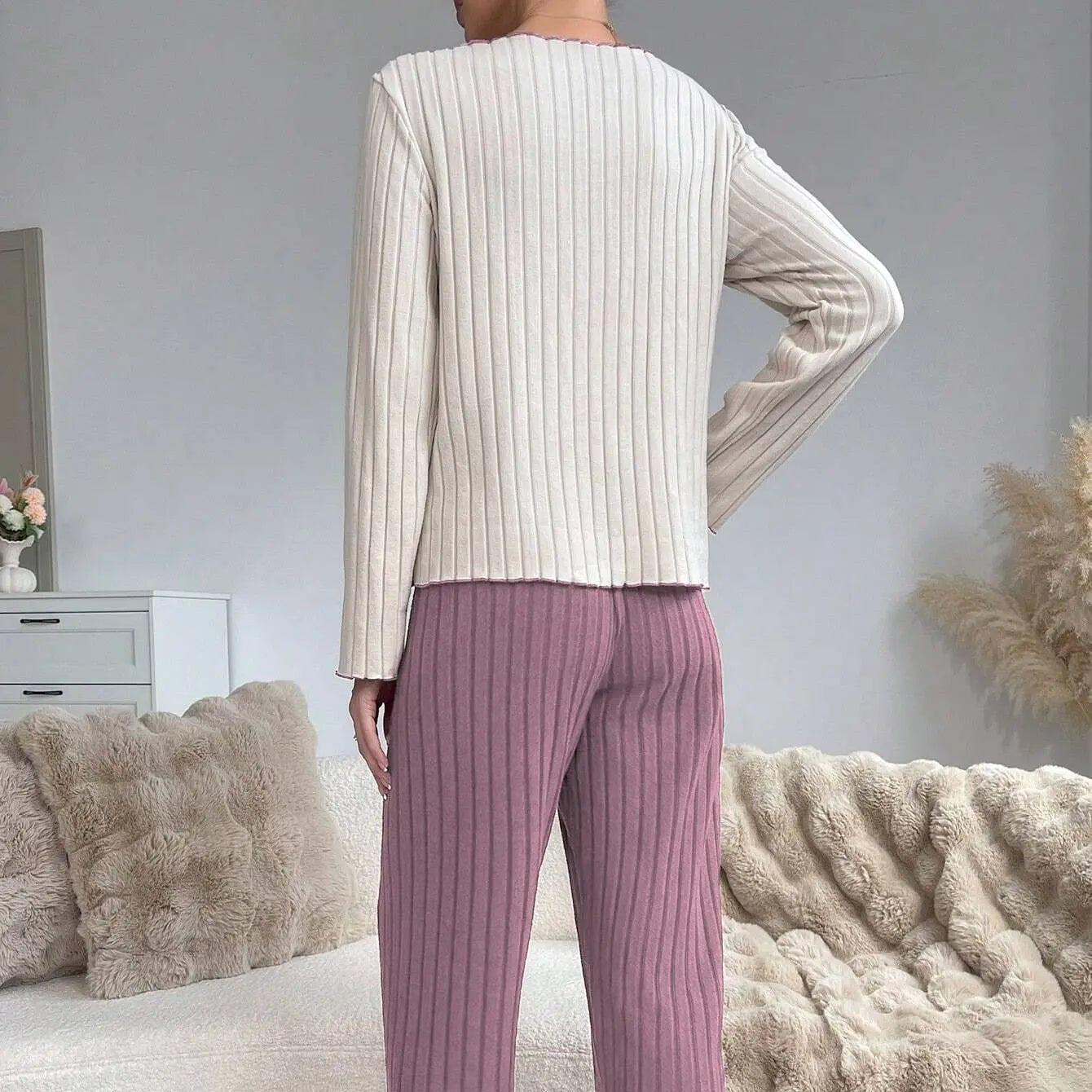Nordspur | Cozyelle Ribbed Long Sleeve Top Set
