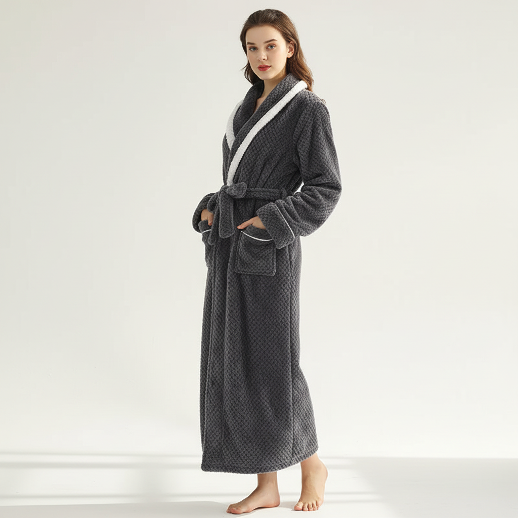 Nordspur | Cozynest Long Plush Bathrobe Gown