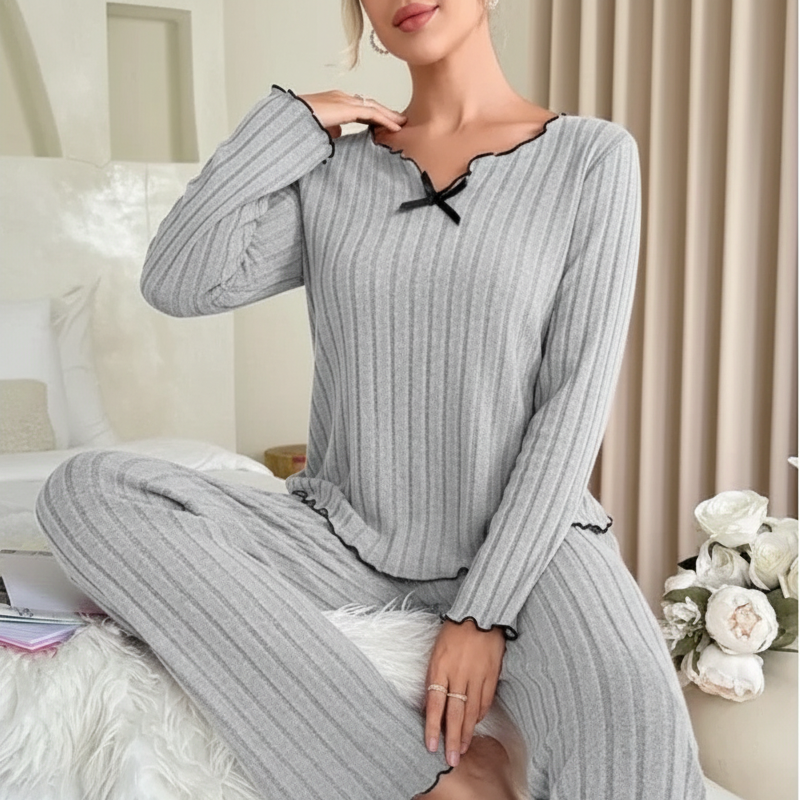 Nordspur | Cozyra Ribbed Long Sleeve Pajama Set