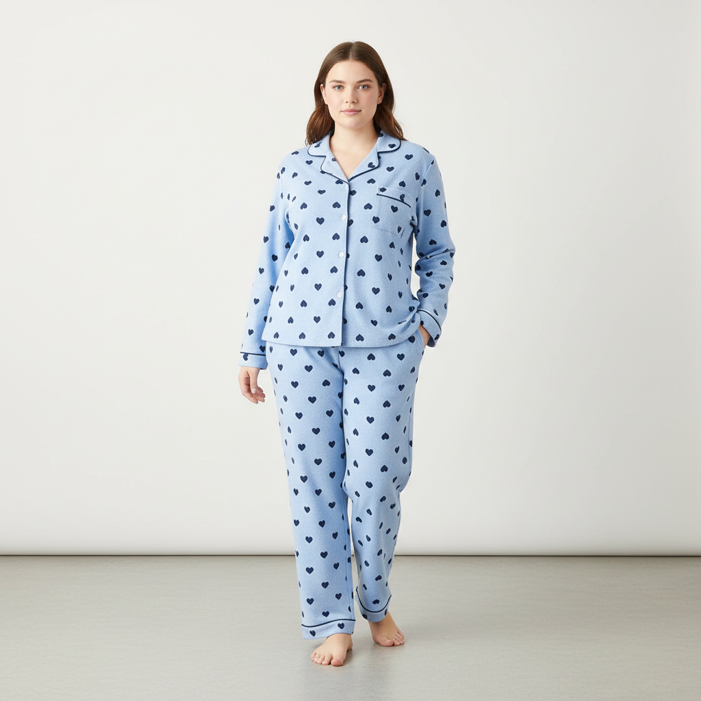 Nordspur | Cozyvera Full Length Button Pajama Set