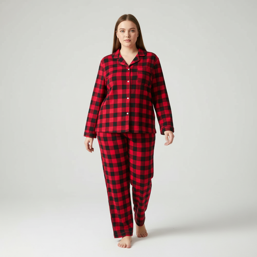 Nordspur | Cozyvera Full Length Button Pajama Set