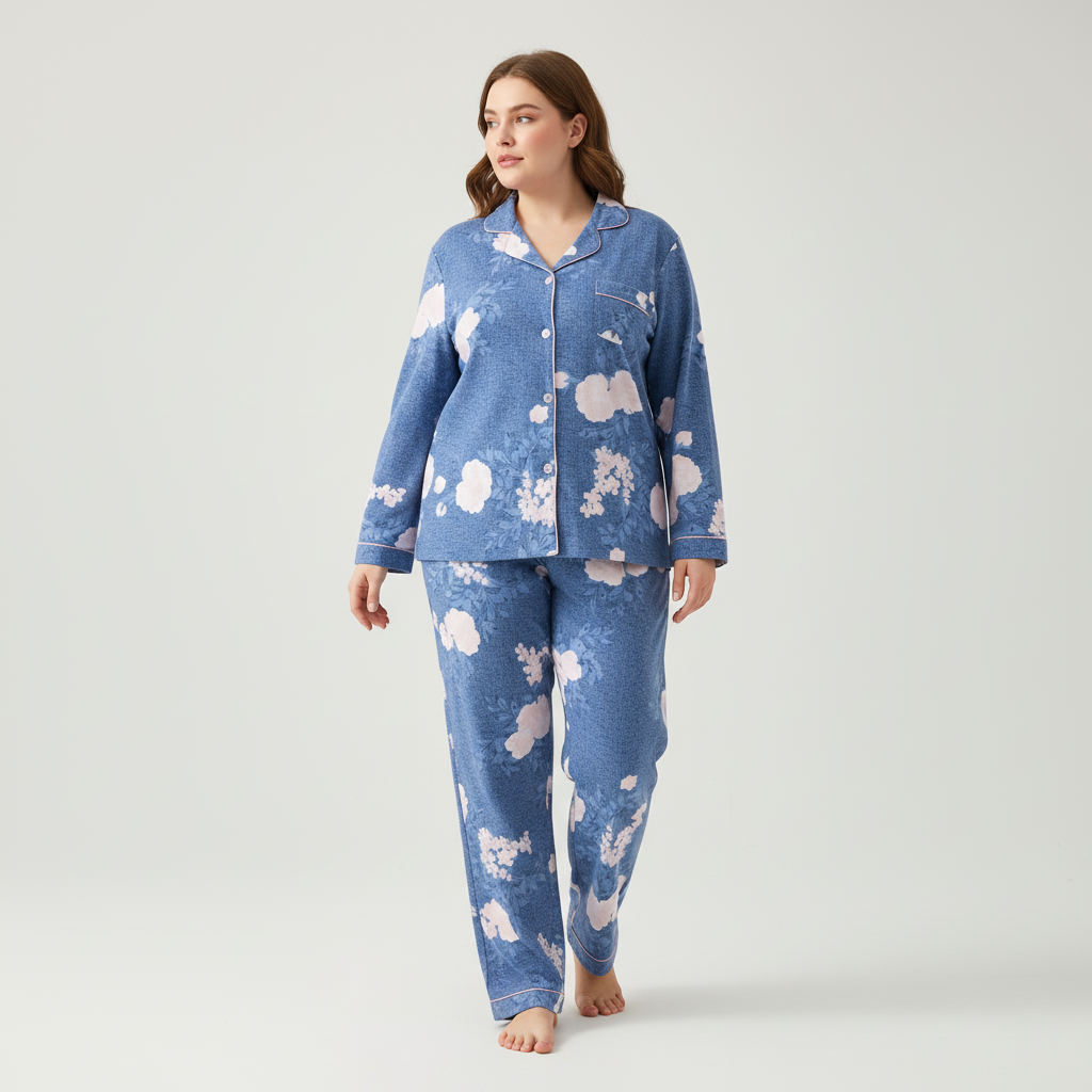 Nordspur | Cozyvera Full Length Button Pajama Set
