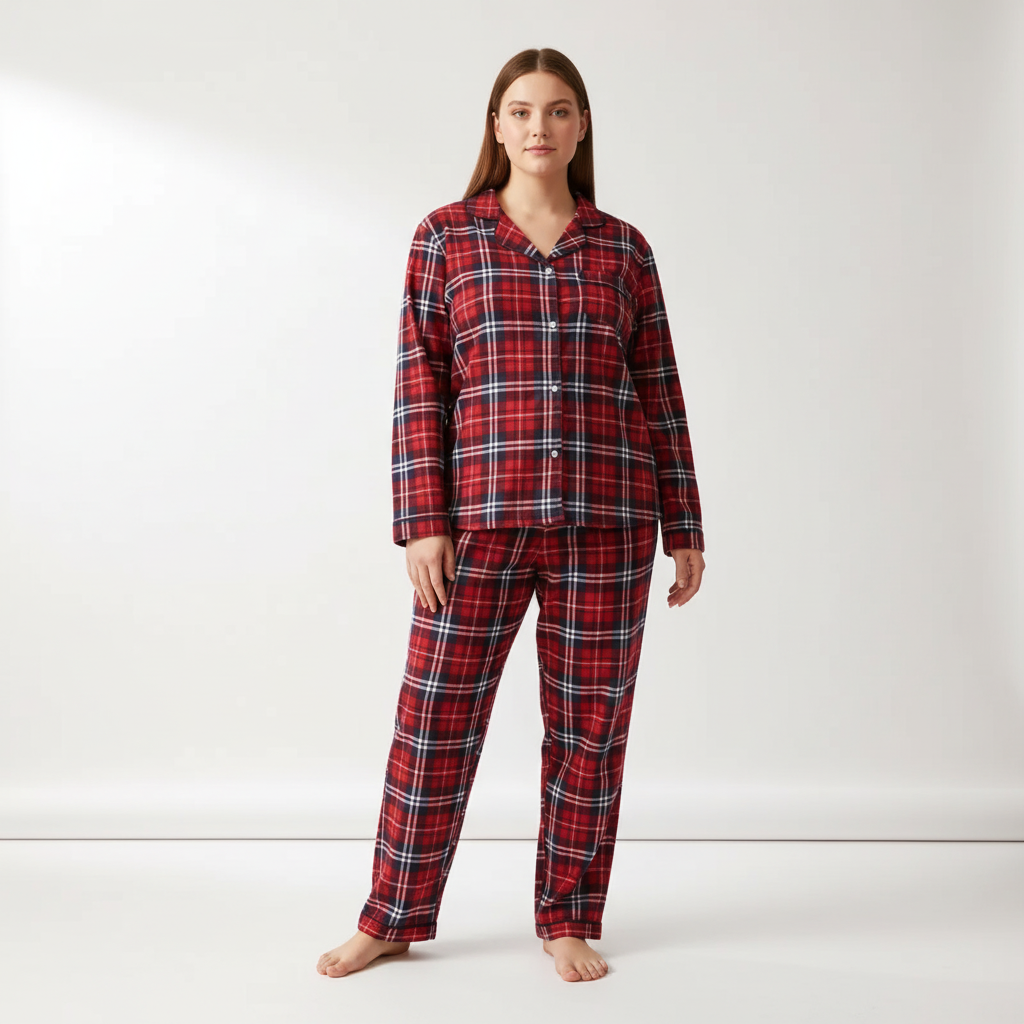Nordspur | Cozyvera Full Length Button Pajama Set