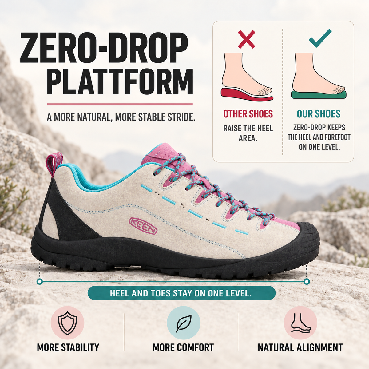 Nordspur | Cragnix Lace-Up Non-Slip Climbing Shoe For Men