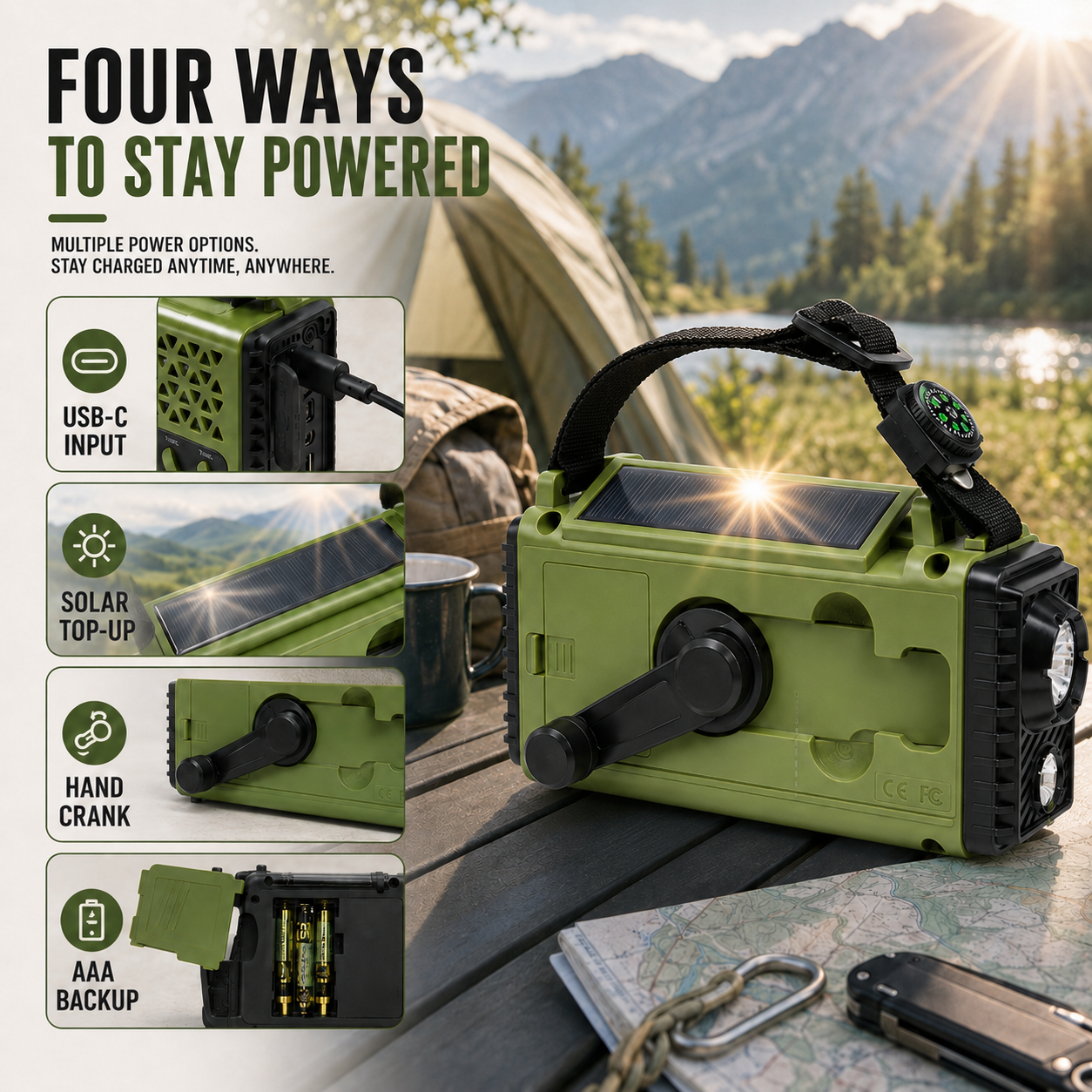 Nordspur | Crankonix Hand Crank Emergency Radio