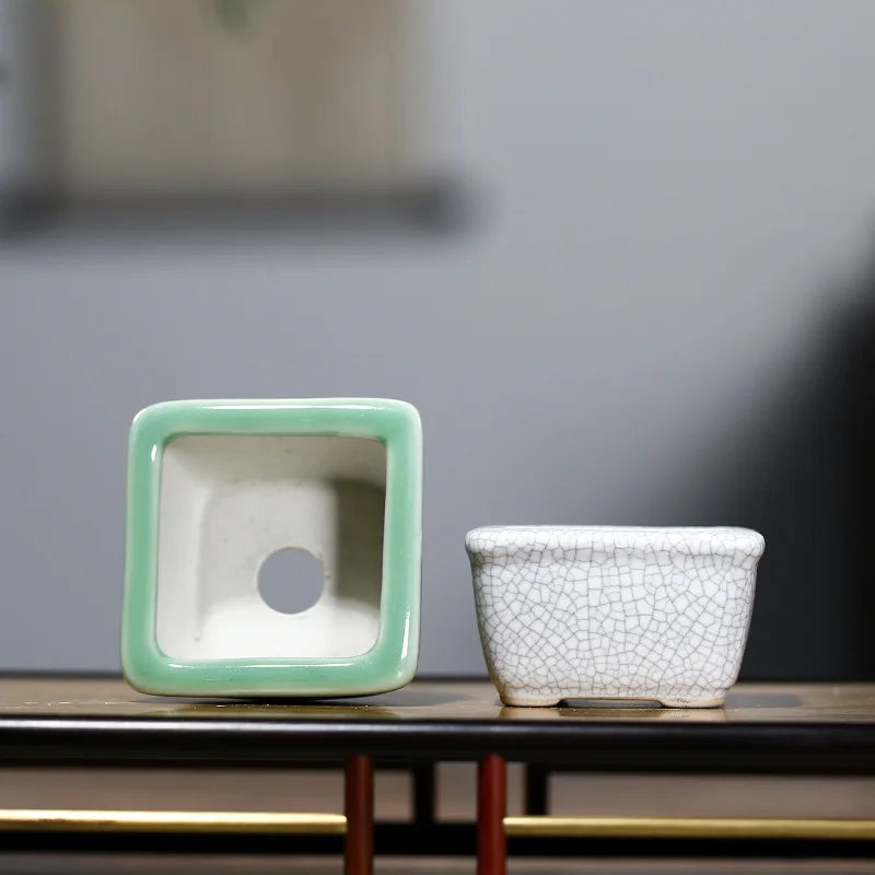 Nordspur | Craquelon Glazed Mini Bowl-Style Planter